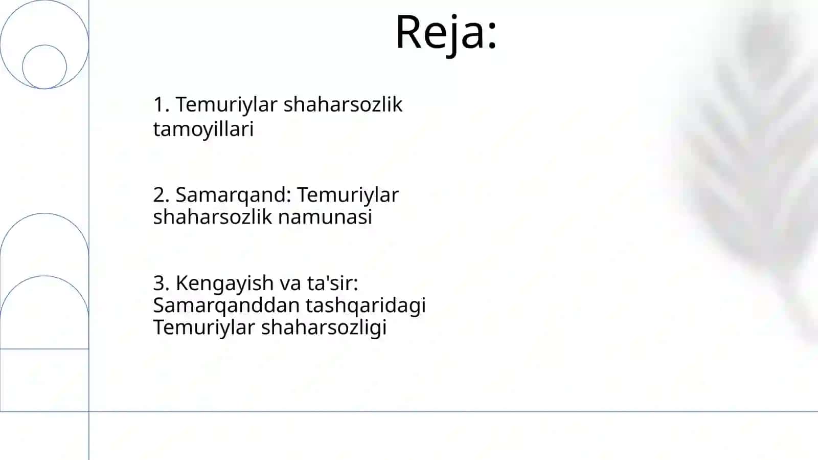 Amir Temur va Temuriylar davri shaharsozlikning rivoji asoslari 2