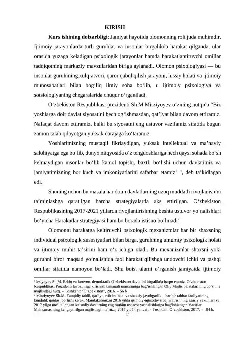 Olomonni harakatga keltiruvchi psixologik mexanizmlar 2