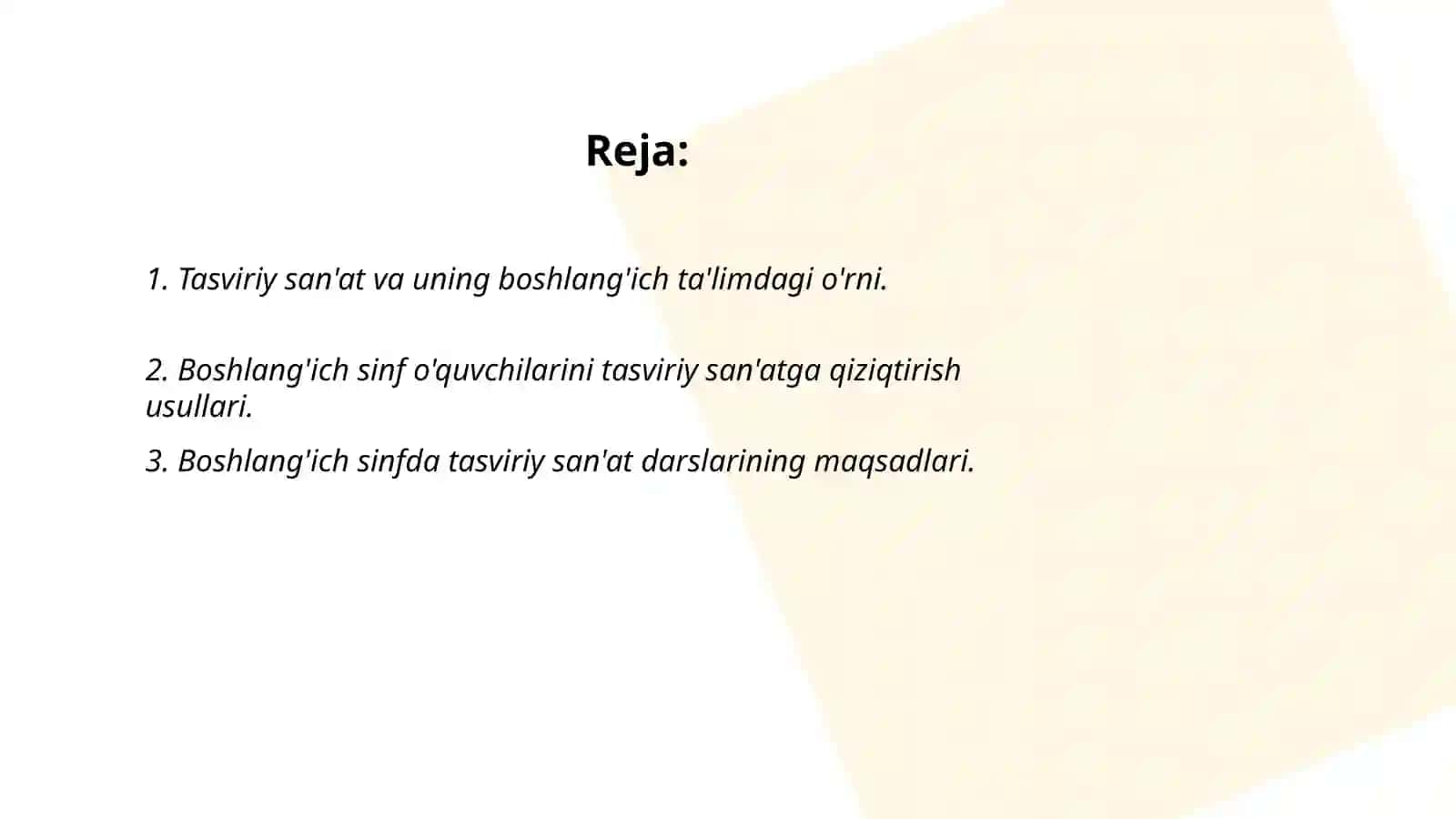 Boshlang'ich sinif tasviriy san'at darslarini ilmiy-pedagogik metod asosida o'rganish 2