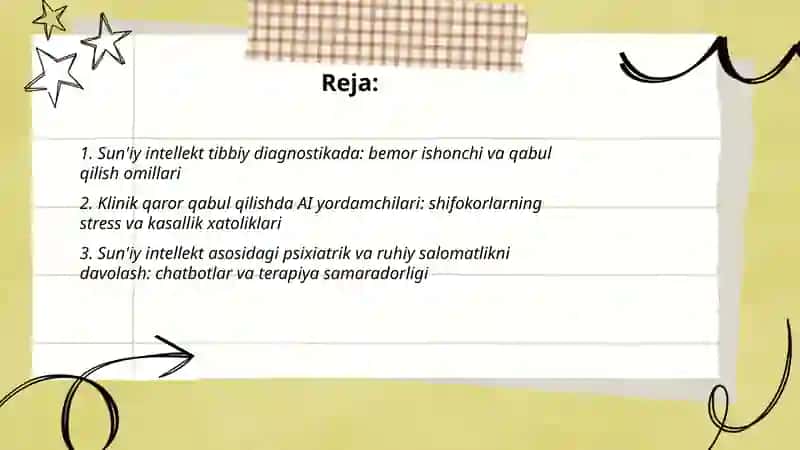 Tibbiy xizmatlarda sun'iy intellekt va uning psixologik aspektlari 2