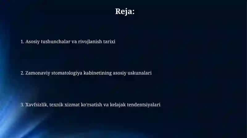 Stomatologik kabinet jihozlari 2