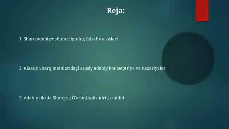 Sharq klassik adabiyotida adabiy-tanqidiy fikrlar 2