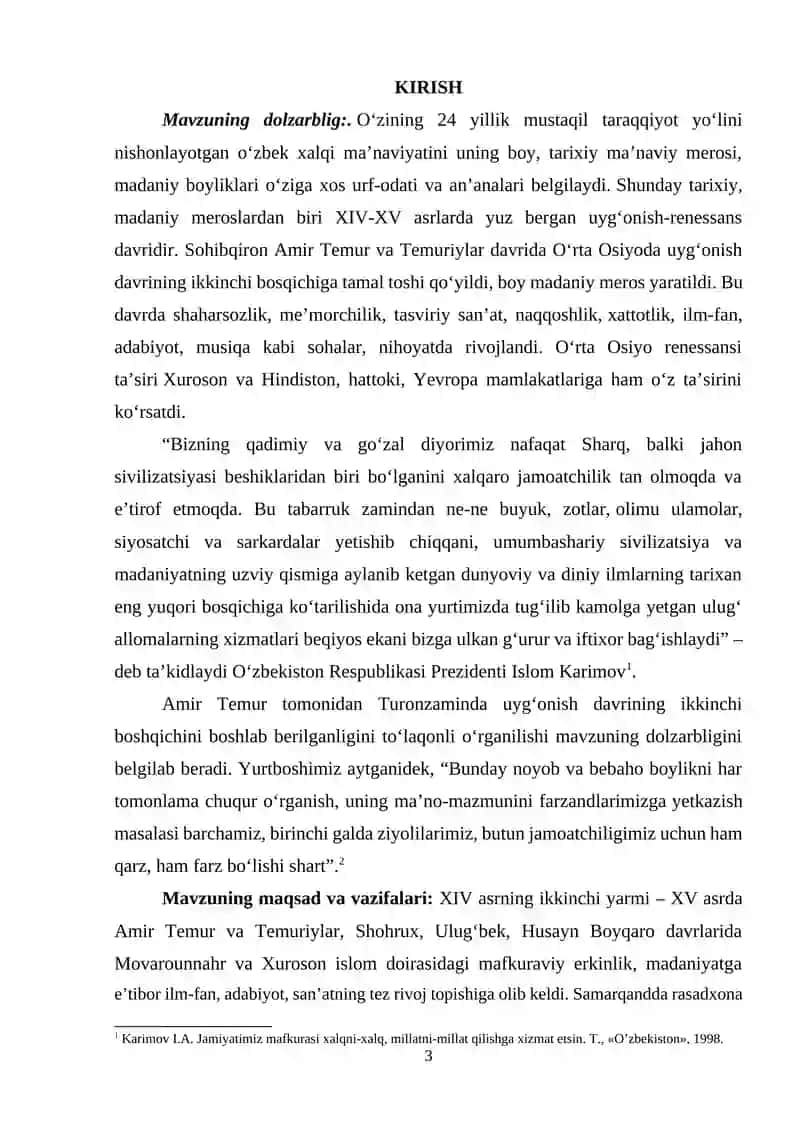 O`ZBEKISTONNING AMIR TEMUR VA TEMURIYLAR DAVRI ME’MORCHILIGI 2
