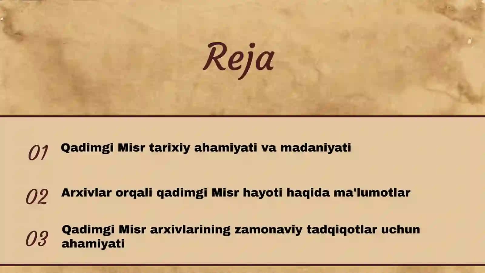 Qadimgi Misr arxivlari 2