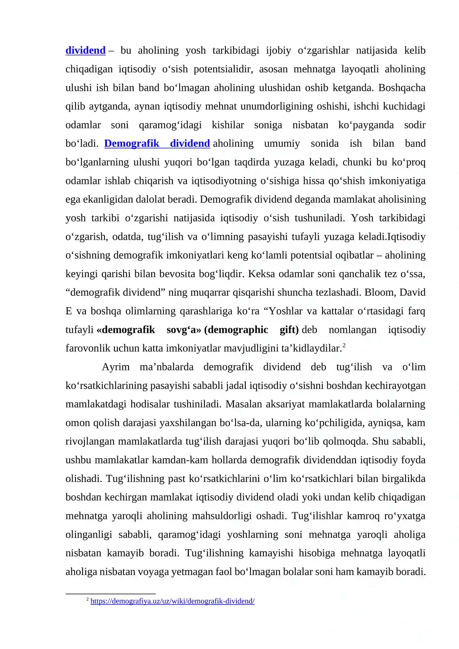 Demografik o‘tish 2