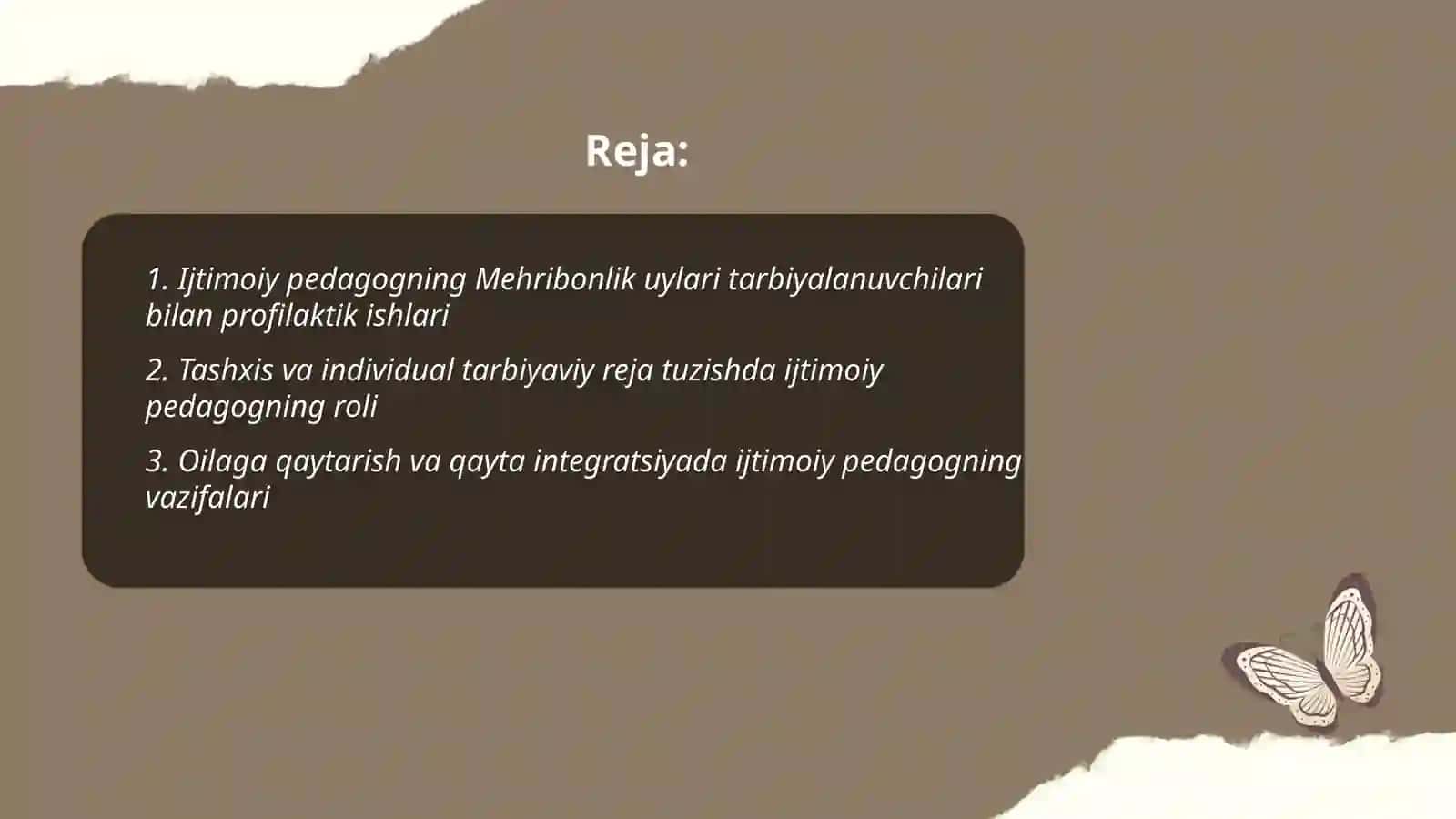 Mehribonlik uylari tarbiyalanuvchilari bilan ishlashda ijtimoiy pedagognin tutgan oʻrni 2