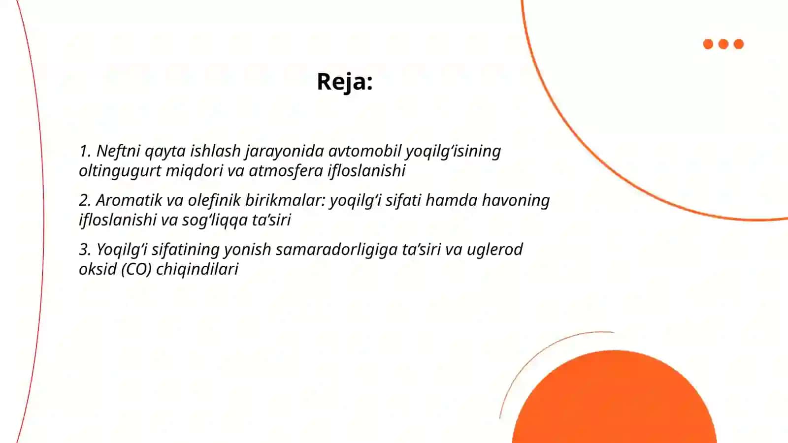 Neft yoqilg'isi sifati 2
