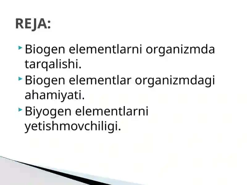 BIOGEN ELEMENTLAR KONSENTRATSIYASI O’ZGARISHI BILAN BOG’LIQ BO’LGAN ENDEMIK VA KASB KASALLIKLARI 2