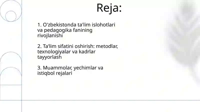 O‘zbekistonda ta’lim islohotlari va Pedagogika fani 2