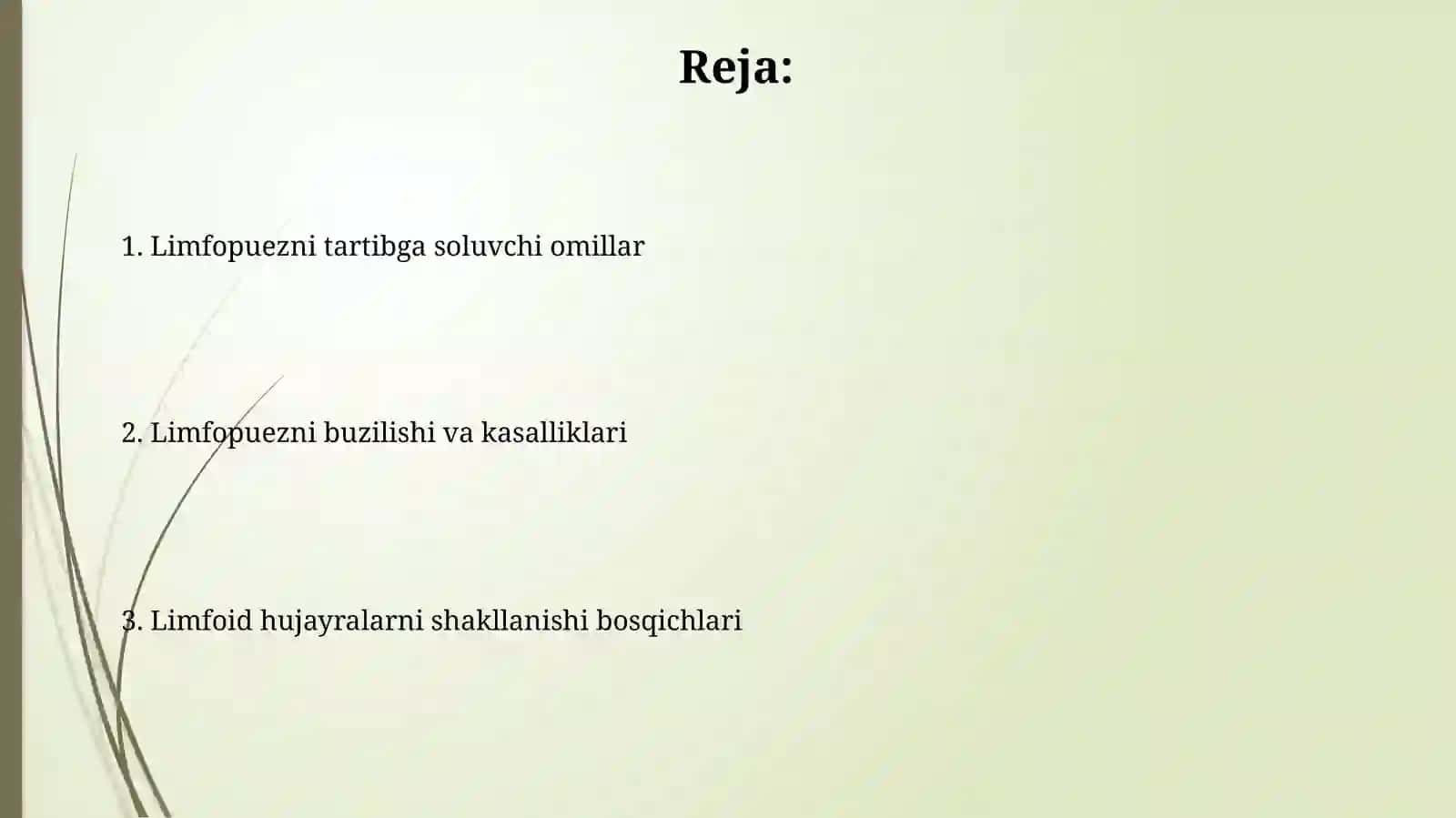 Limfotsitopoez xususiyatlari 2