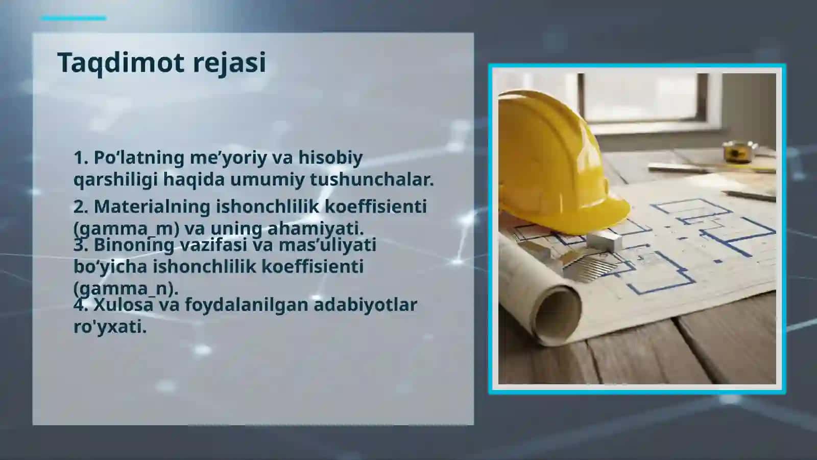 Poʻlatning me’yoriy va hisobiy qarshiligi 2