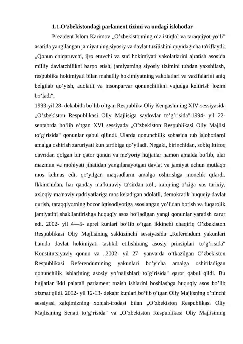 O’zbekistondagi parlament tizimi 2