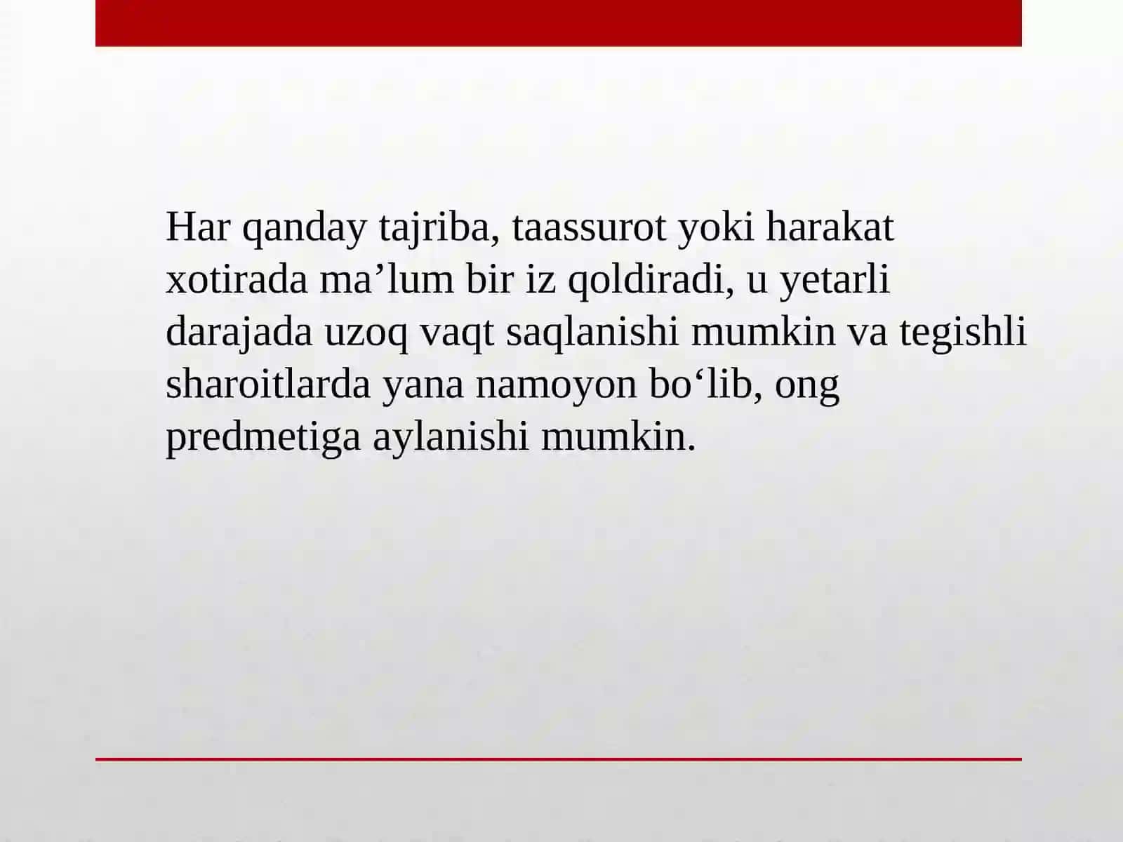 Xotira. (1-qism) 2