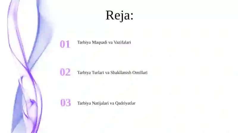 Tarbiyaning Maqsad va Vazifalari 2