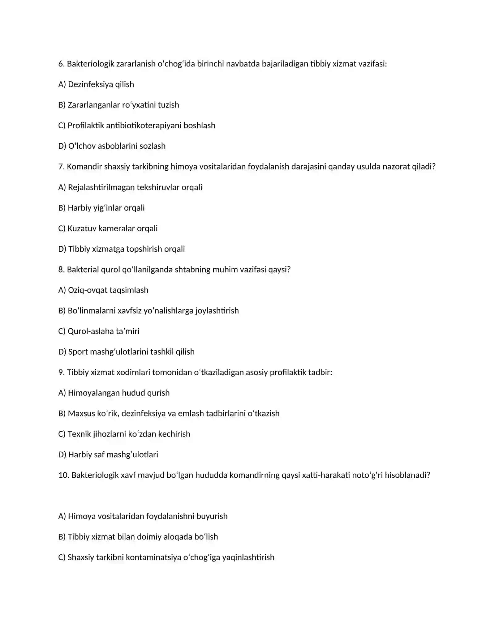 Bakteriologik qurol qo‘llanilishi 2