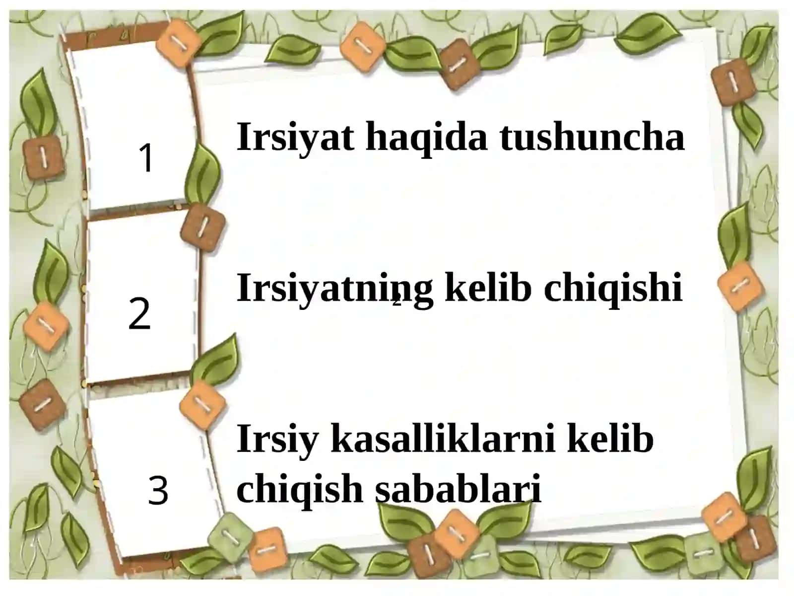 Psixogenetikaning irsiyat mexanizmlari haqidagi zamonaviy tassavurlari 2