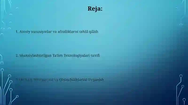 Shaxsga yo'naltirilgan ta'lim texnologiyalari 2
