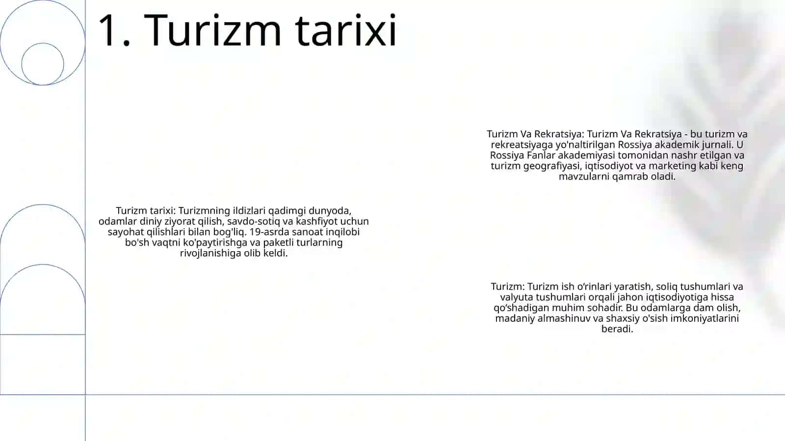 Turizm Va Rekratsiya 2