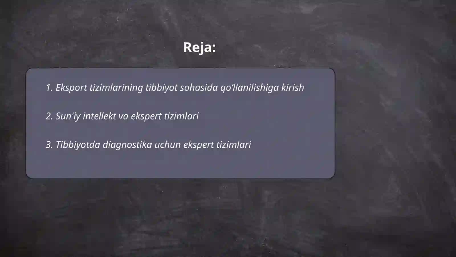 Eksport tizimlarining tibbiyot sohasida qo'llanilishi va dasturiy algaritmlarini ishlab chiqish 2