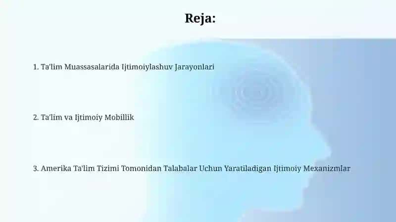 Amerika ta’lim tizimi tomonidan talabalar uchun yaratilgan ijtimoiy mexanizmlar 2