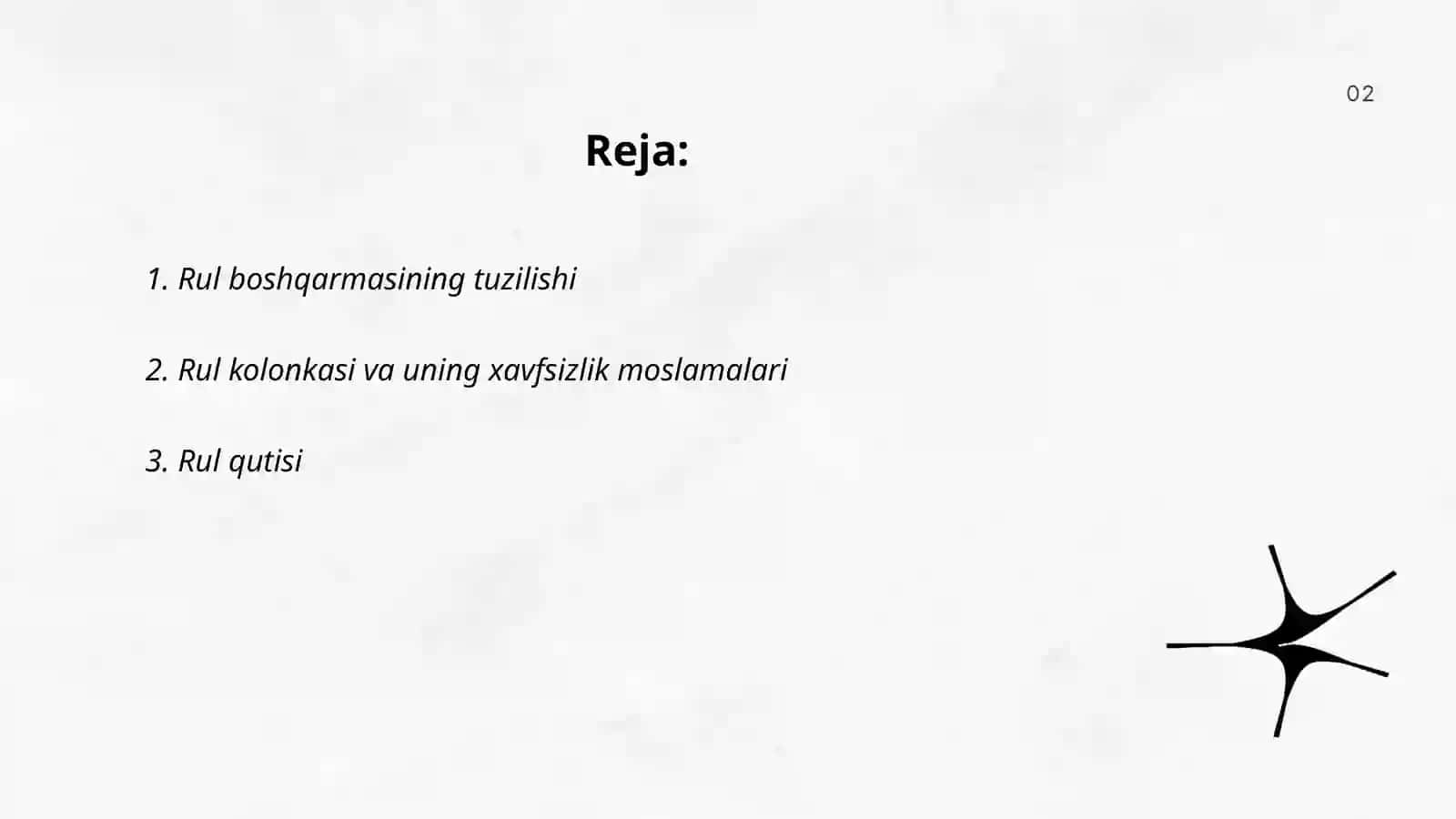 Rul boshqarmasi 2