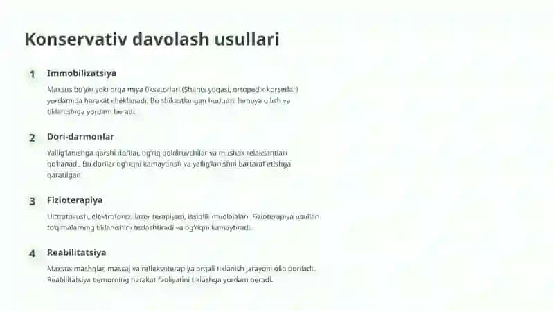 Umurtqapog‘onasi va orqa miyashikastlanishinidavolash 2