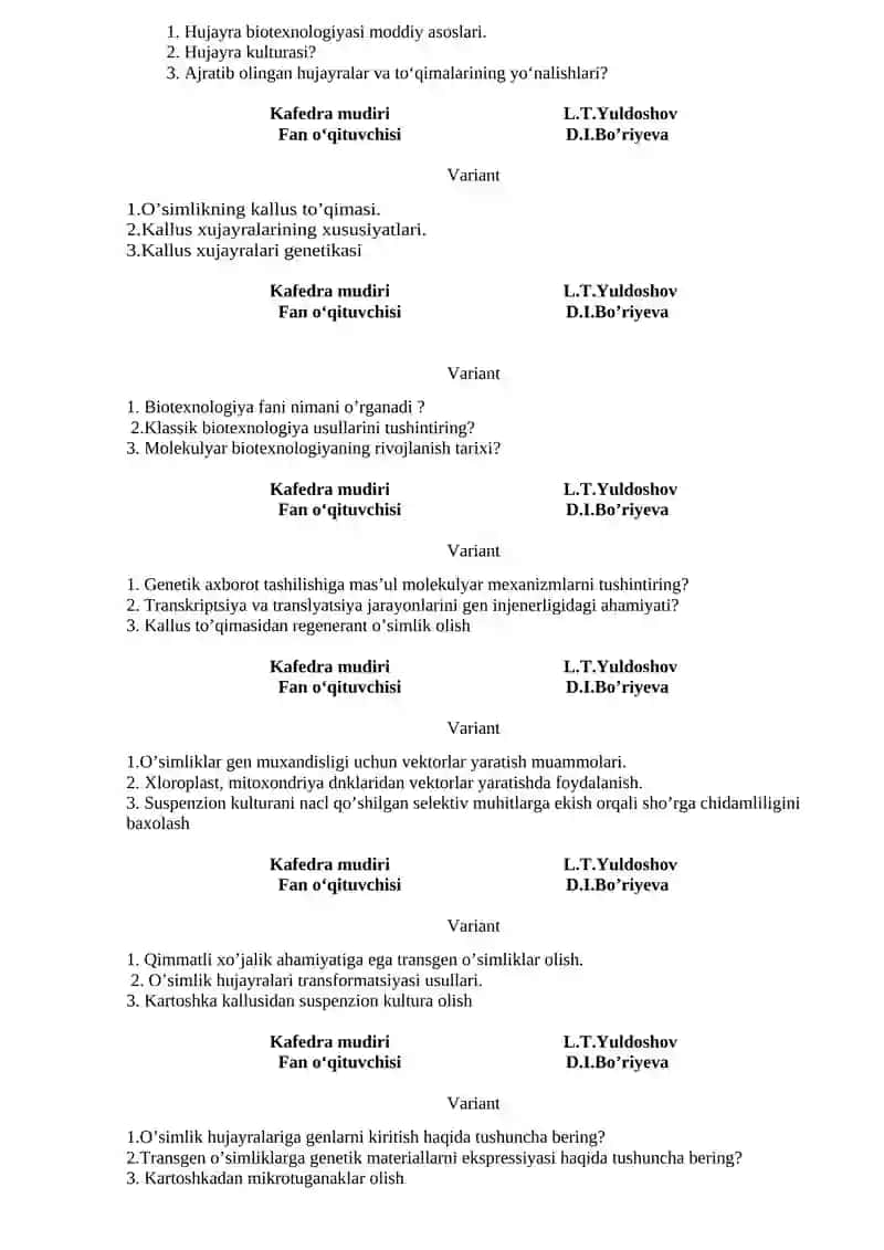 Biotexnologiya fanining paydo bo’lishi rivojlanish tarixi 2