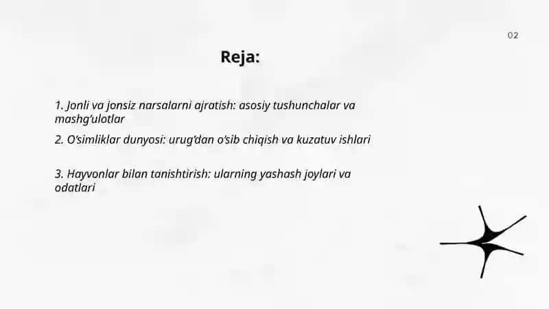 Jonli va jonsiz tabiat bilan tanishtirish 2