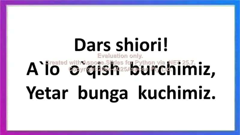 3-sinf Ona tili va o‘qish savodxonligi “Baraka daryosi” taqdimoti 2