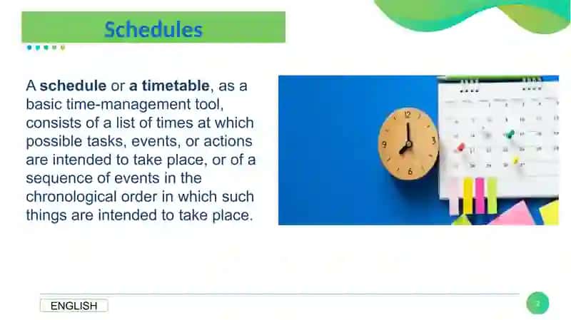 Schedules 2