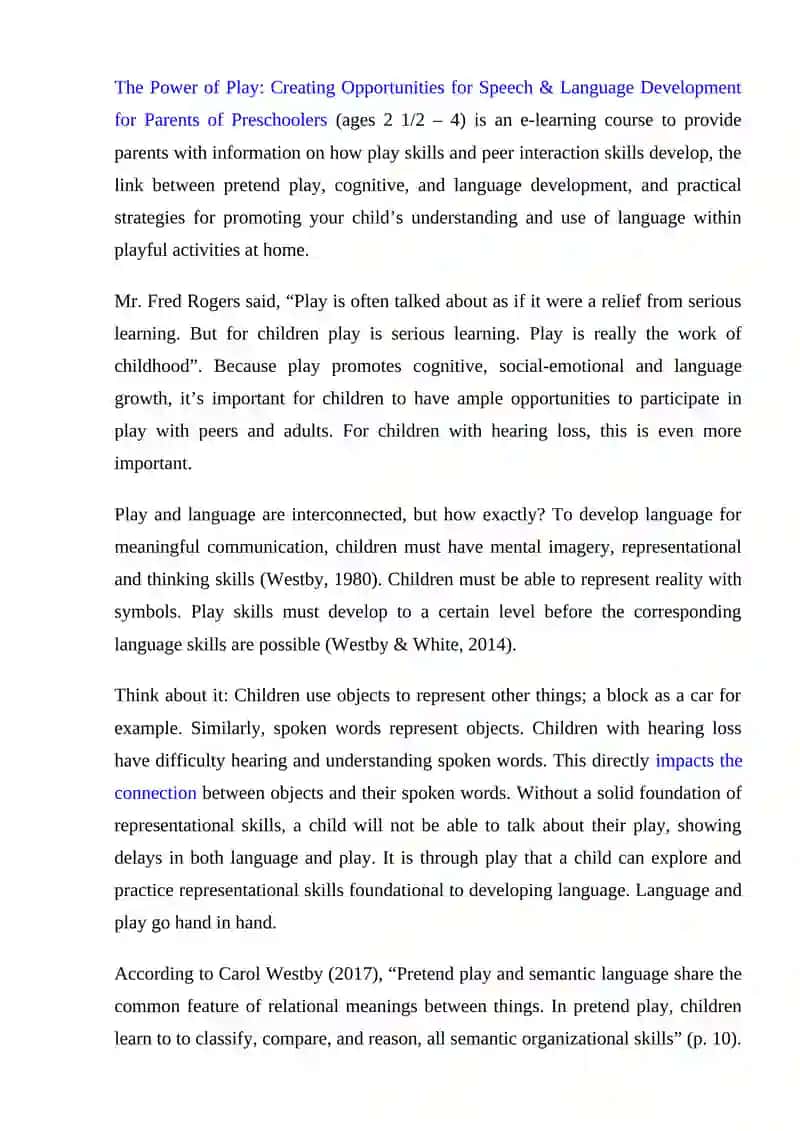 THE IMPORTANCE OF PLAY IN LANGUAGE LEARNING 2