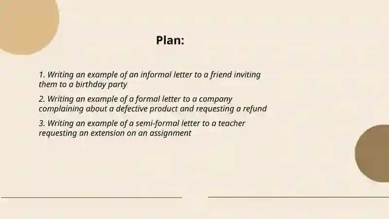 Writing Examples of Informal, Formal, and Semi-Informal Letters 2
