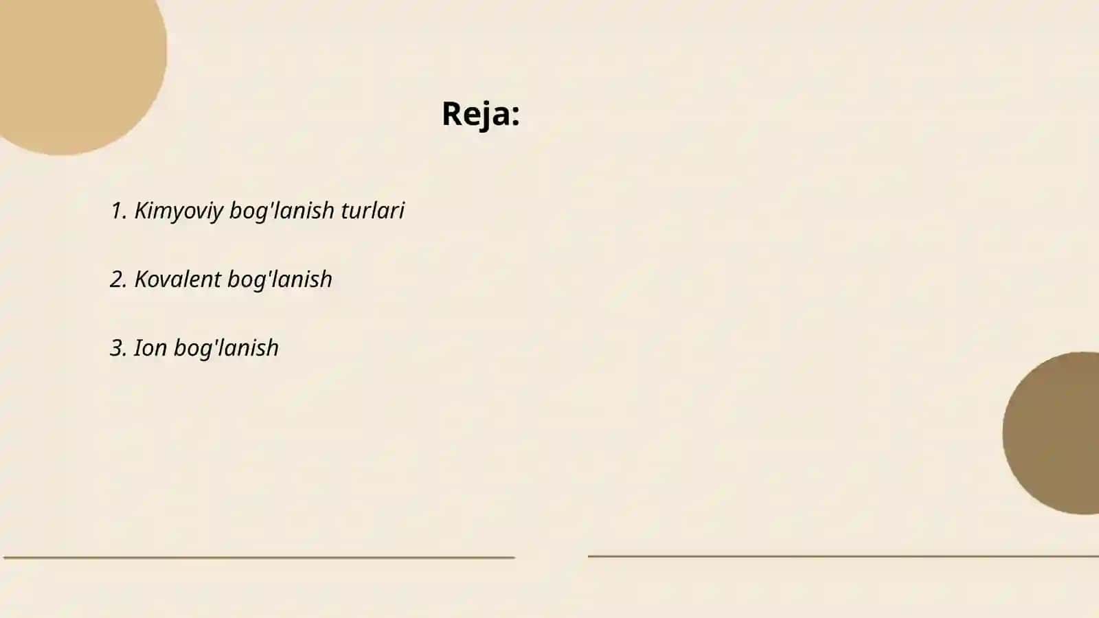 Kimyoviy bog'lanish va molekula tuzilish haqida 2
