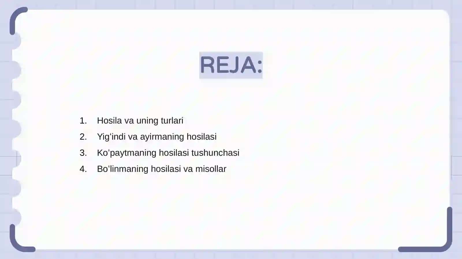 Hosila va uning turlari 2