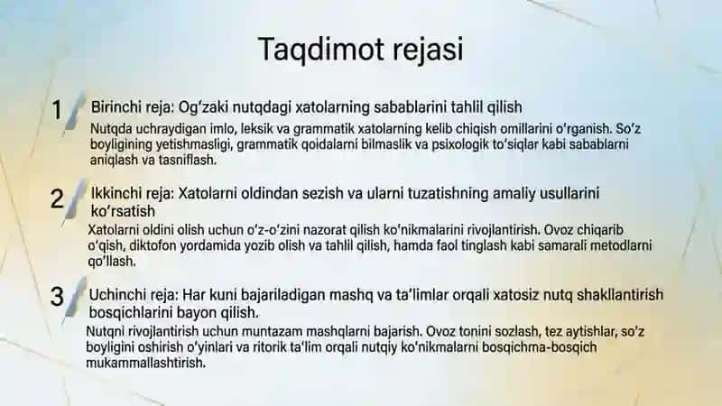Ogʻzaki nutqdagi xatolarni bartaraf etish usullari 2