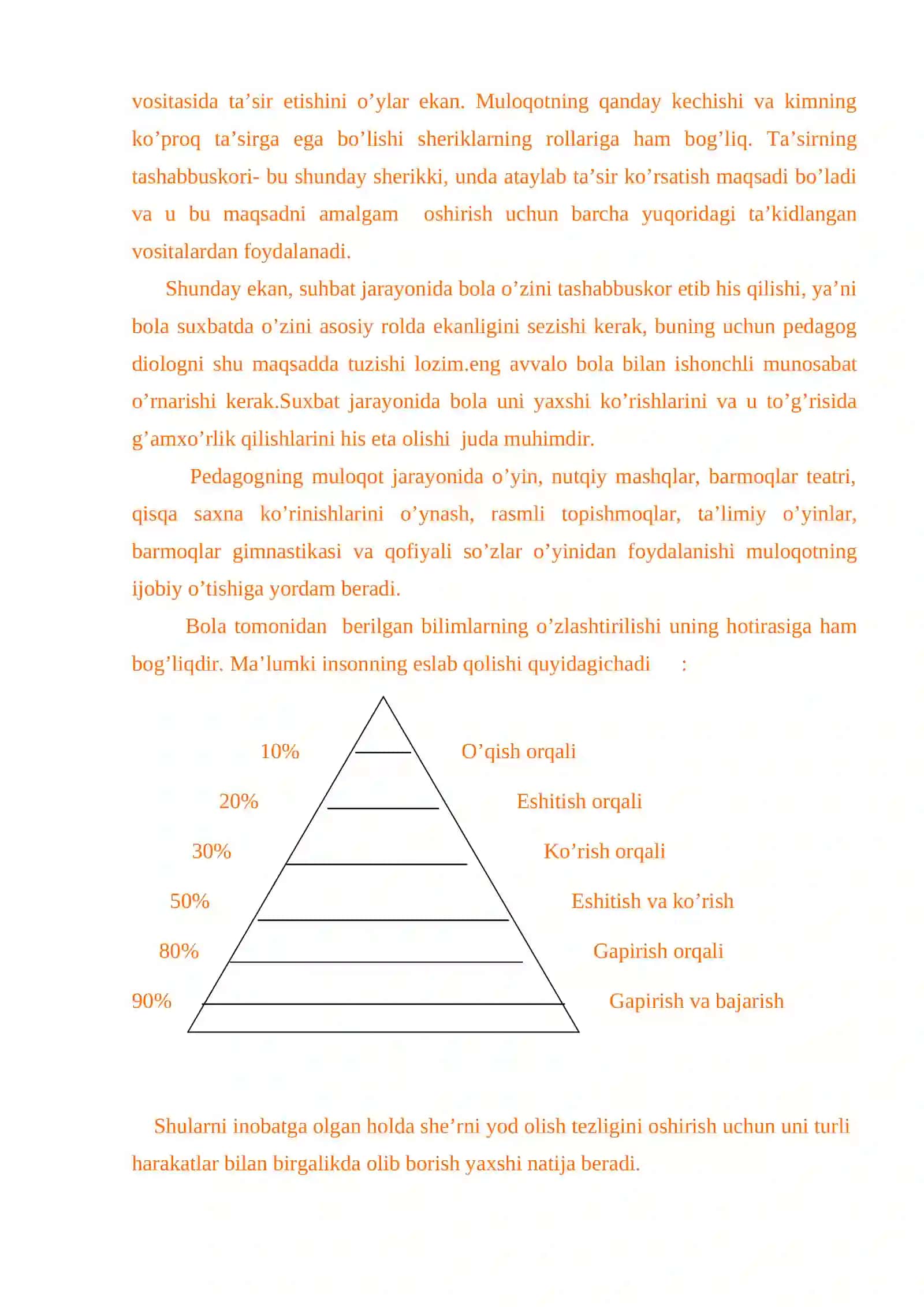 Nutqida nuqsoni bor bolalar bilan ishlash 2