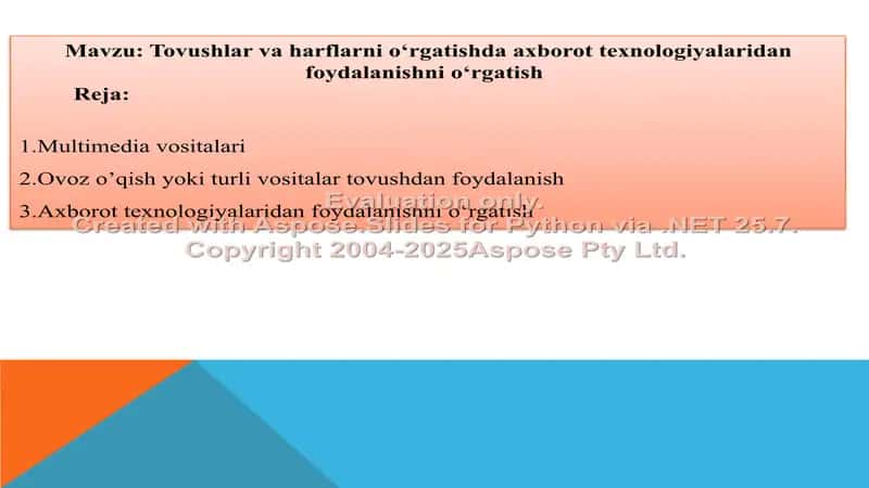 Tovushlar va harflarni o‘rgatishda axborot texnologiyalaridan foydalanish­ni o‘rgatish 2