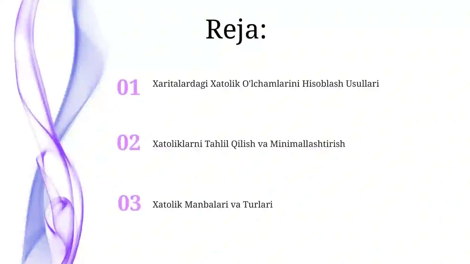 Xaritalardagi xatolik oʻlchamlarini hisoblash 2