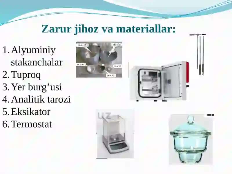 Tuproq namligini aniqlash 2