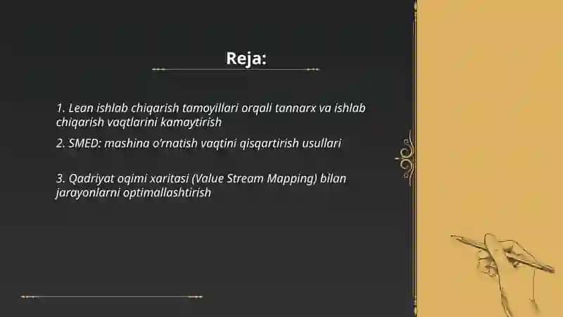 Lean ishlab chiqarish tamoyillari 2