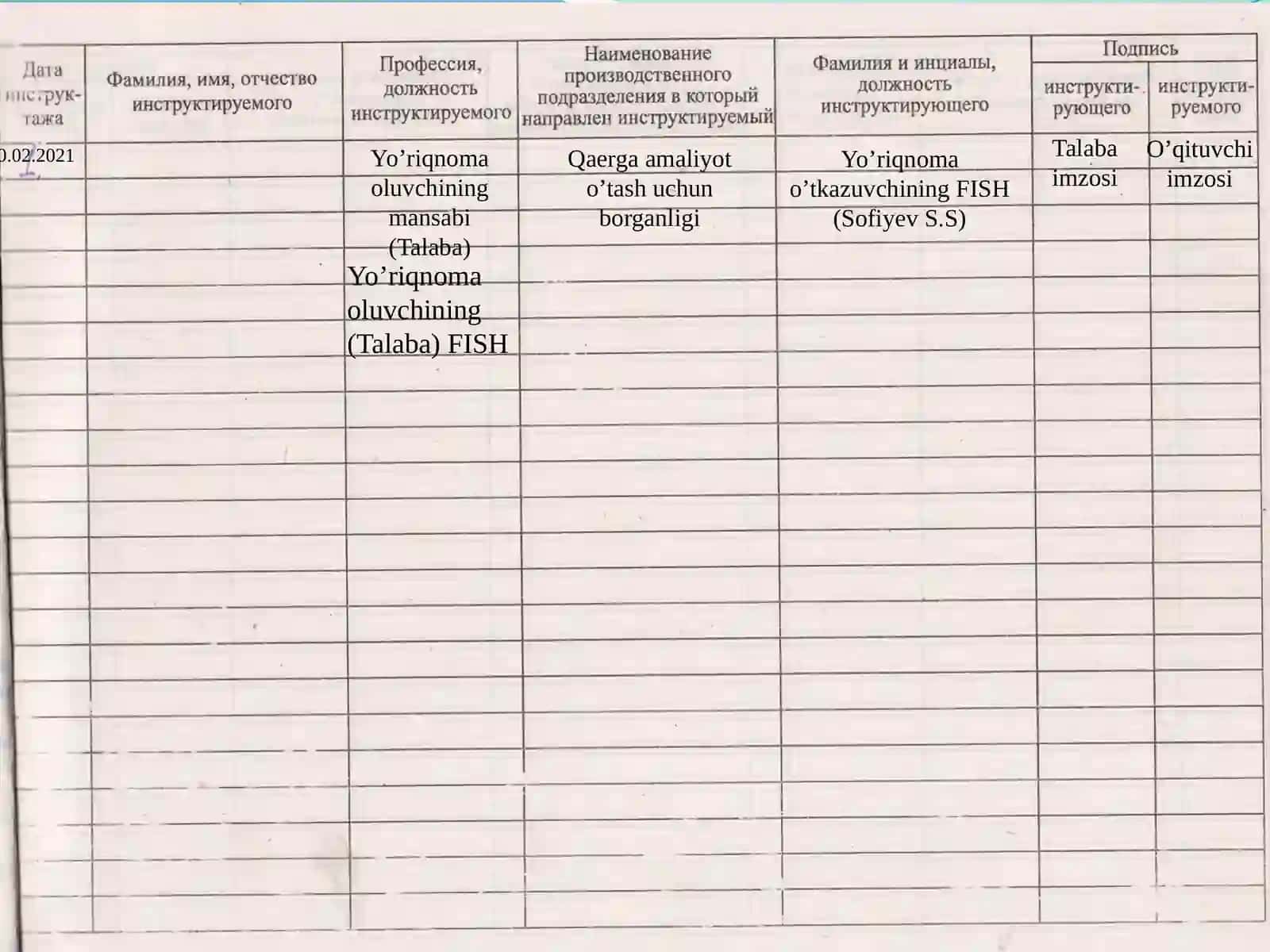 Mehnat xavfsizligi sohasida texnika 2