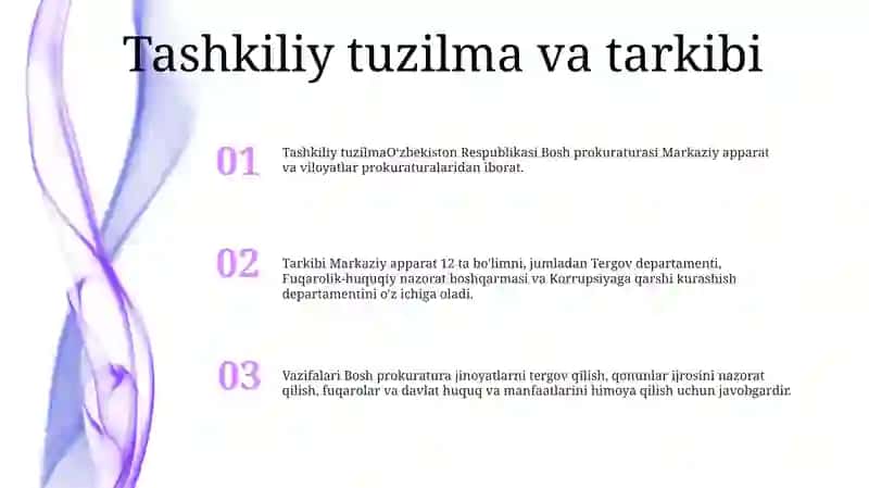 Oʻzbekiston Respublikasi Prokuratura Organlari 2