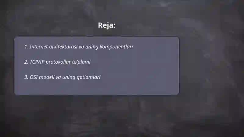 Global kompyuter tarmoqlari 2