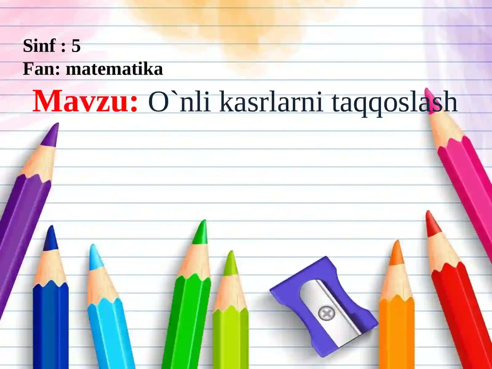 O`nlikasrlarnitaqqoslash 2