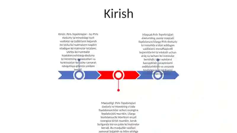 Pirls Topshiriqlari 2