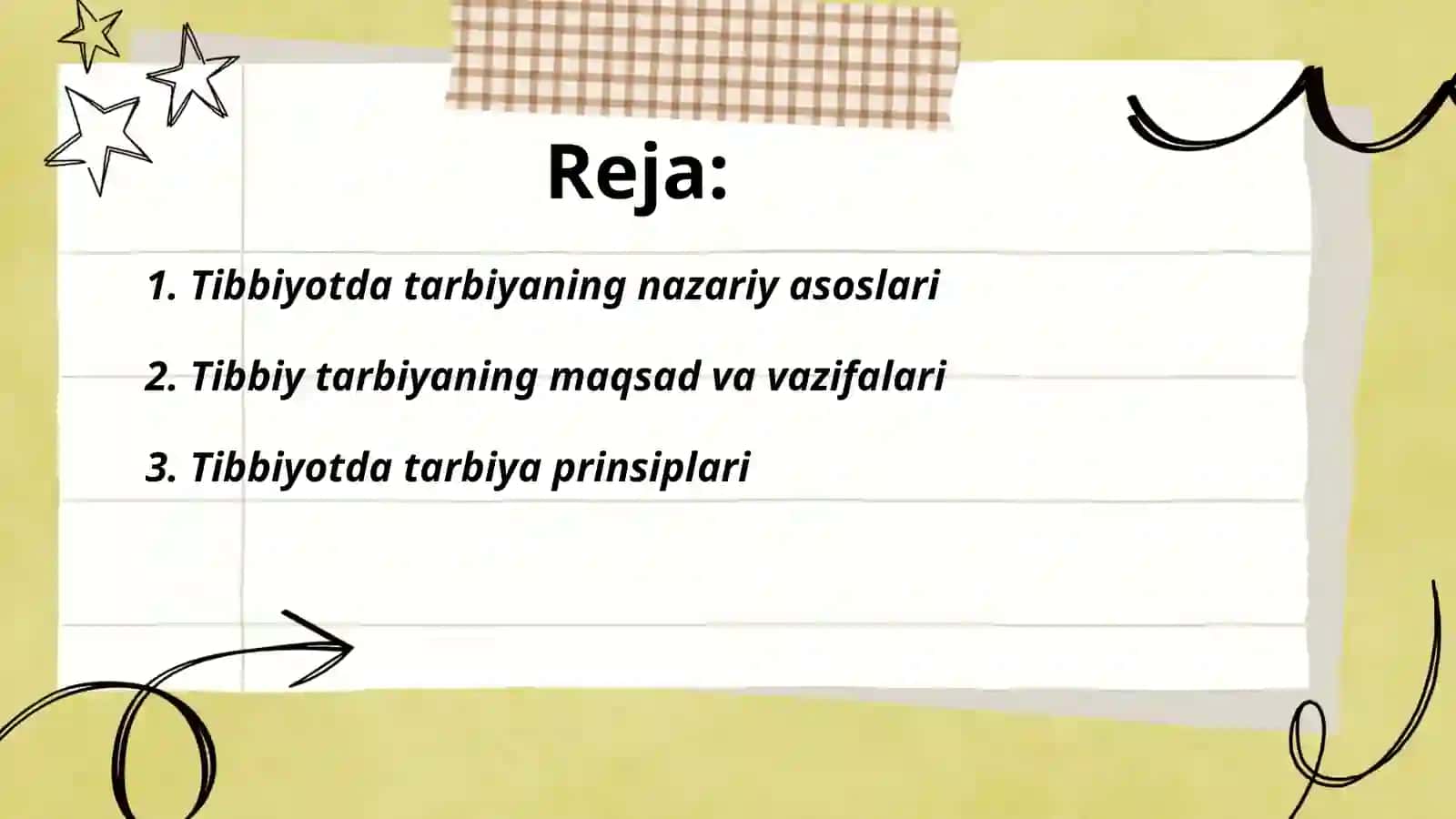 Tibbiyotda tarbiya jarayonining mazmuni va mohiyati 2