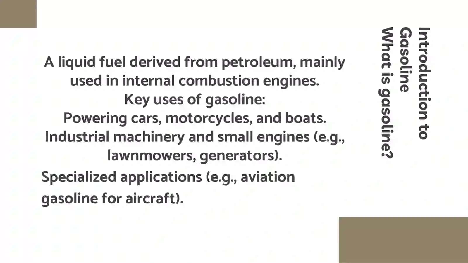 Gasoline brands and types 2