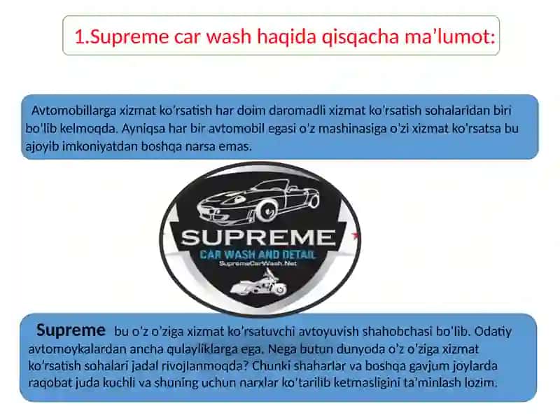 Supreme car wash 2