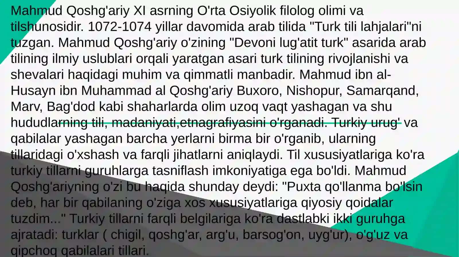 Mahmud Qashg'ariyning pedagogik qarashlari 2