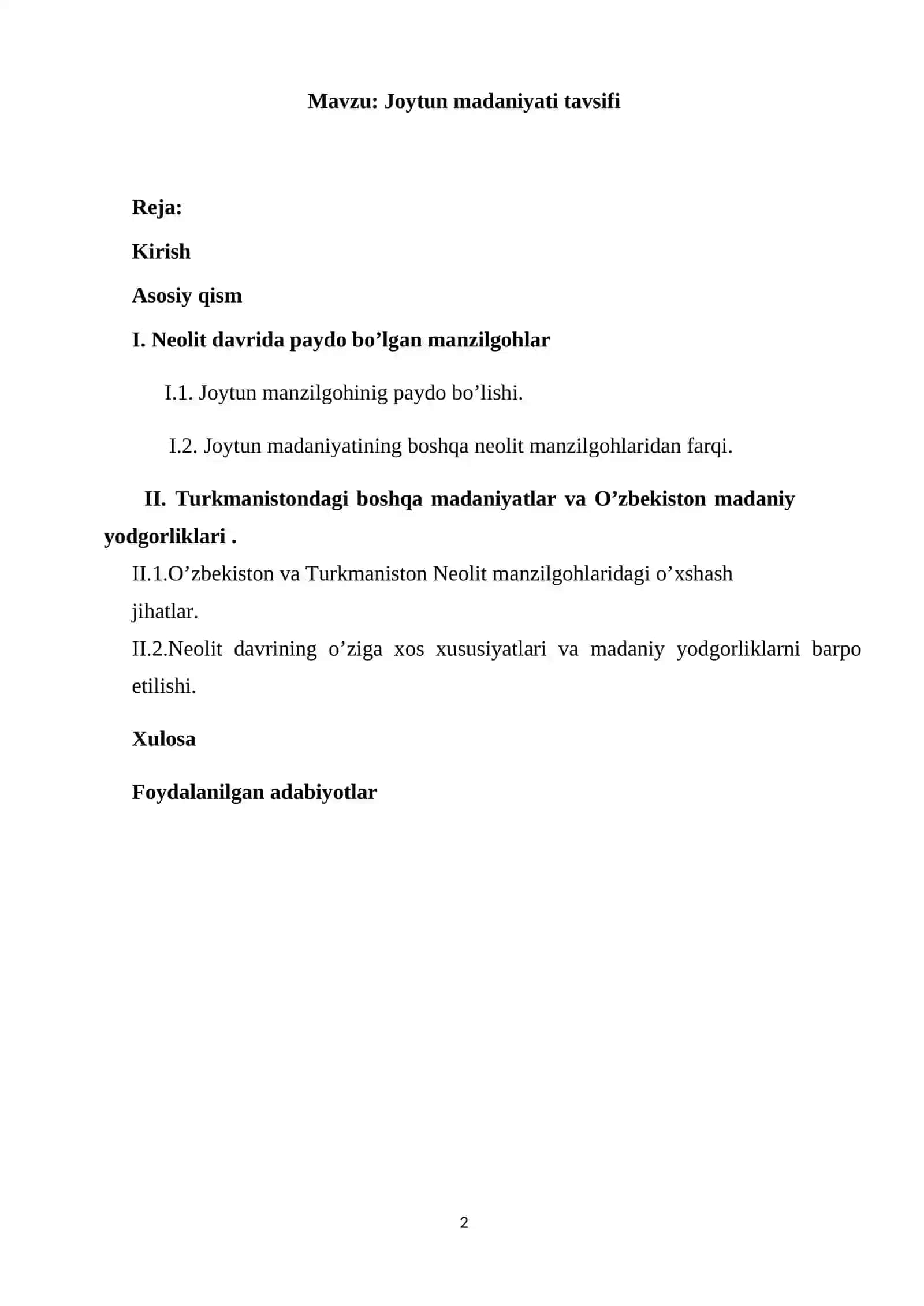 Joytun madaniyati tavsifi 2